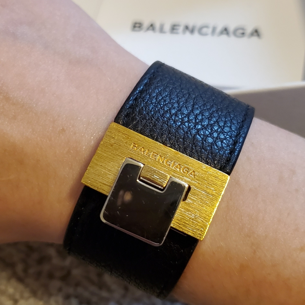 Balenciaga Le Dix Leather Bracelet